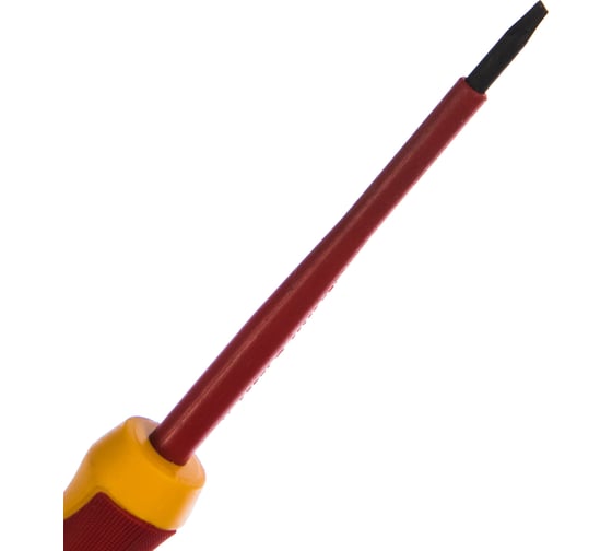 Диэлектрическая шлицевая отвертка KENDO VDE SL 4х100 мм 1000 В 20404
