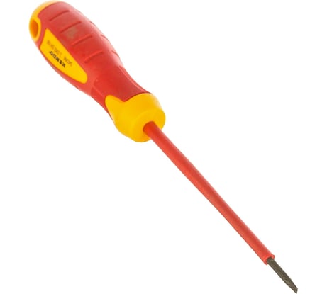 Диэлектрическая шлицевая отвертка KENDO VDE SL 2,5х75 мм 1000 В 20402