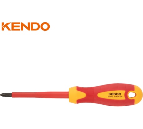 Диэлектрическая отвертка KENDO VDE PH2х100 мм 20423