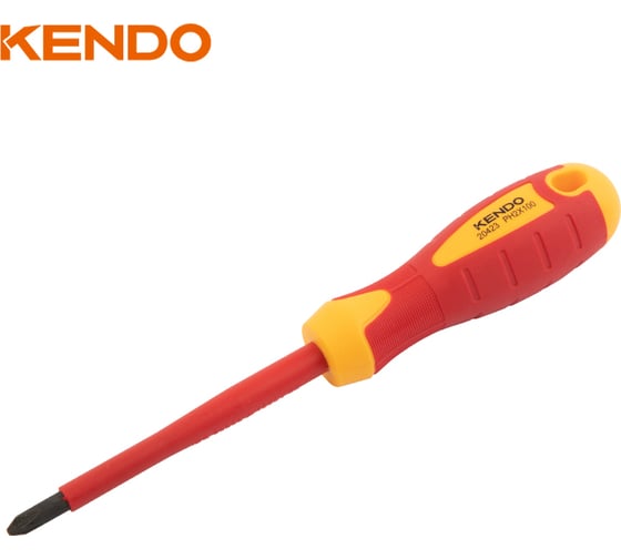 Диэлектрическая отвертка KENDO VDE PH1х80 мм 20422