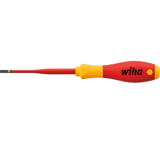 Отвертка Wiha SoftFinishelectric slimFix шлиц SL6.5x150 мм 35392