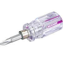 Комбинированная отвертка REXANT двухсторонний стержень PH2/SL6, 40 мм 12-4743
