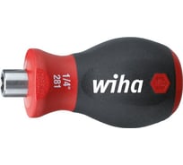 Отвертка-битодержатель Wiha SoftFinishSTUBBY 29463