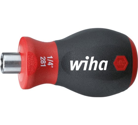 Отвертка-битодержатель Wiha SoftFinishSTUBBY 29463 1