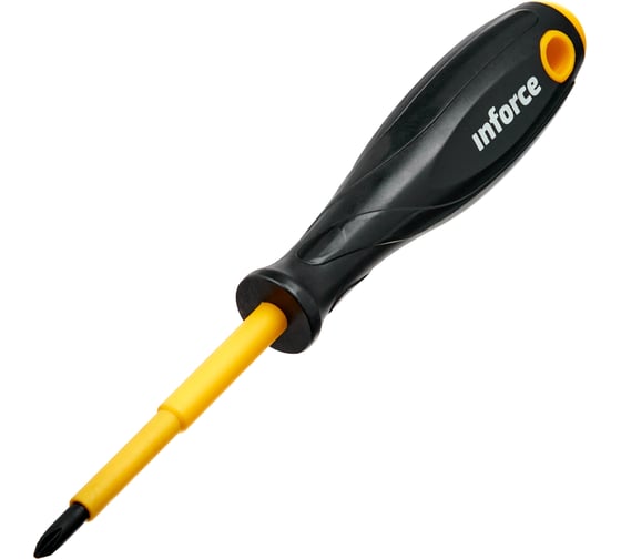 Отвертка диэлектрическая PH1х80мм Inforce 06-09-74
