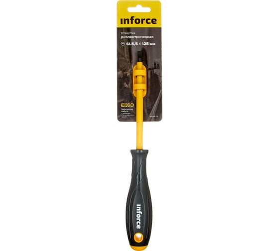 Диэлектрическая отвертка SL5,5х125мм Inforce 06-09-79