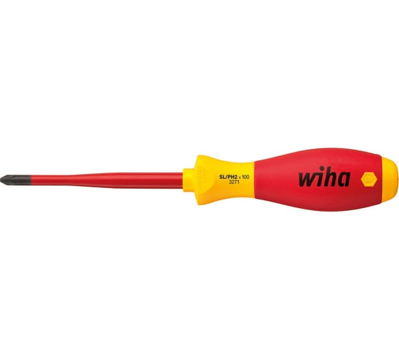 Отвертка Wiha SoftFinishelectric Xeno electric slimFix SL/PH2x100 35503 1