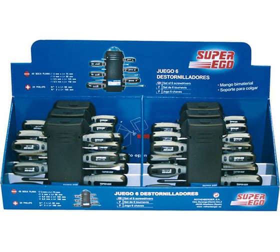 Набор из 6 отверток SUPER-EGO F09010600