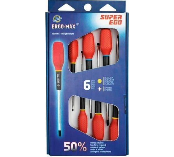 Набор отверток SUPER-EGO ERGO MAX 6шт тип PHILLIPS F20235000 1