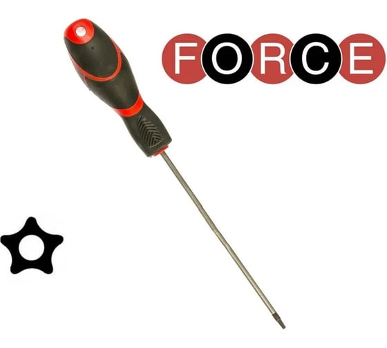 Отвертка 5-лучевая звезда с отверстием FORCE TS20 71F20