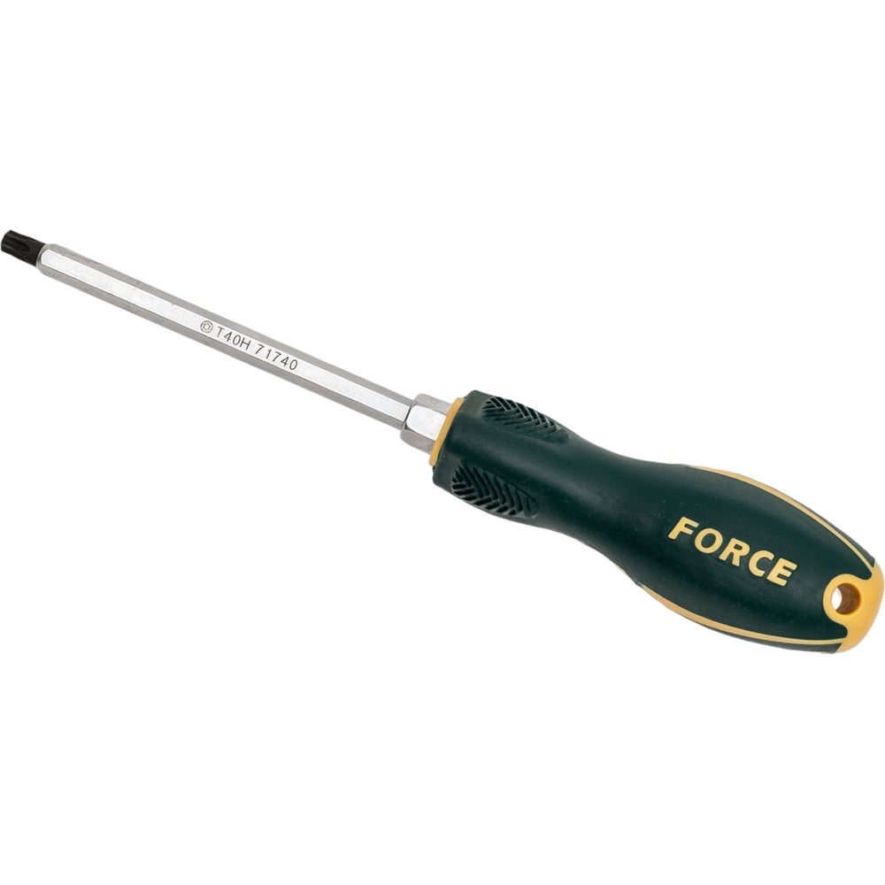 Отвертка торкс с отверстием Т-40Н L=130mm FORCE 71740 - выгодная цена ...