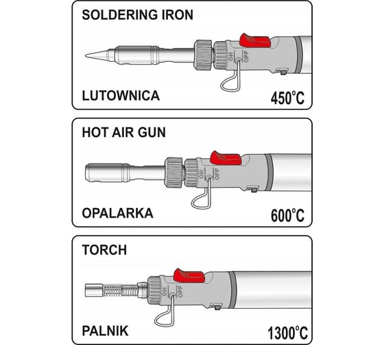 Газовый паяльник VOREL 73410