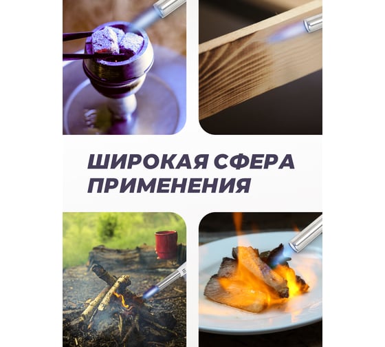 Газовая горелка WMC TOOLS на цанговый баллон t-1300гр., L-170мм, в блистере WMC-FK-166GB(54692)