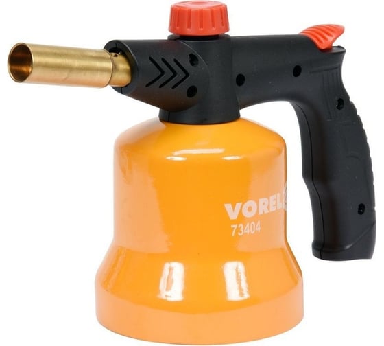 Паяльная лампа VOREL газовая, с пьезоподжигом 73404