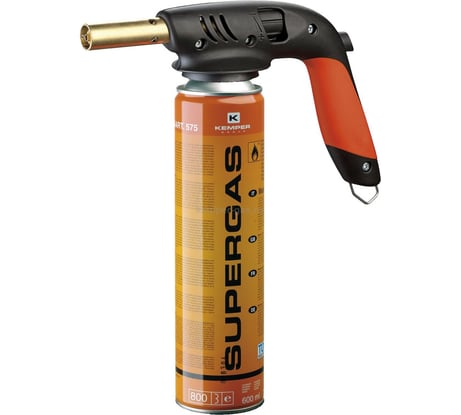 Паяльная лампа KEMPER газовая 820A + баллон Арт.575 SUPERGAS 600мл 820 A KIT 820AKIT