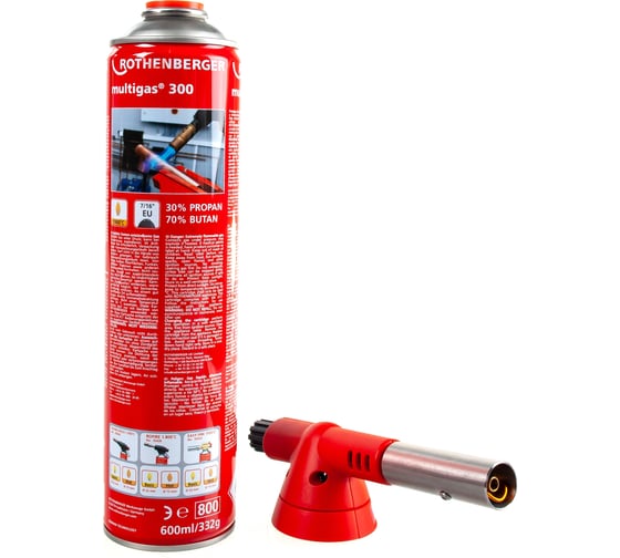Набор: горелка с баллоном ROTHENBERGER ROFIRE 4 Set m. Multigas 300 7/16"EU 1000002359