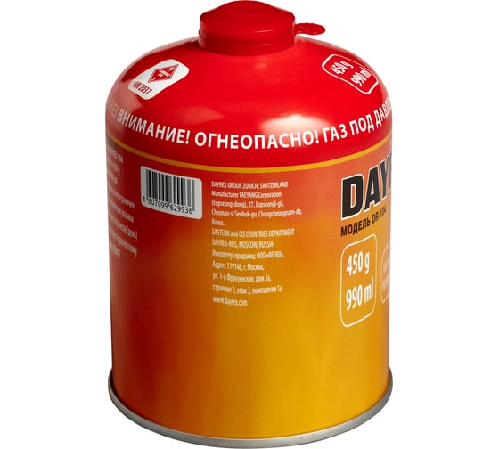 Газовый баллон DAYREX 104 450 г 629936