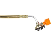 Горелка газовая Airline на цанговый баллон, ручной поджиг, сопло D12x108мм с набором для пайки, припой,флюс ADGT003