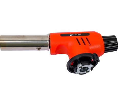 Газовая горелка Airline с пьезоподжигом, на цанговый баллон, анти-вспышка, 15,5х5,5х4 см AGT-02