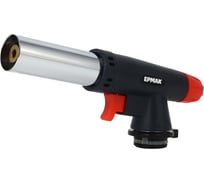 Горелка газ. с пьезо, цанг. захват, ЕРМАК широкое сопло, пласт., латунь; 16х5,5х3,2см 116-028