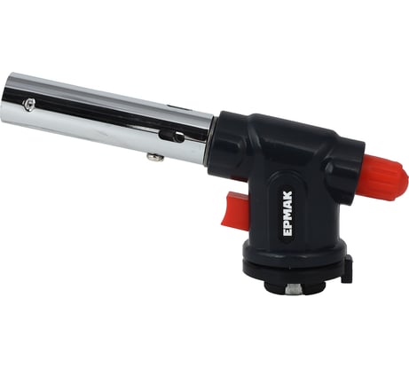 Горелка газ. с пьезорозжигом, ЕРМАК цанговый захват, широкое cопло; 15х6,5х4см 333-094