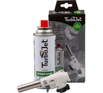 Горелка с пьезоподжигом TJ74 + газовый баллон TJ220 Turbojet TJ723-B