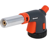 Горелка газовая с керамическим изолятором ЕРМАК регулятор подачи воздуха, кнопка блокировки, 16x7x5 см 116-050