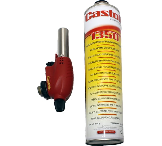 Горелка CASTOLIN 1350, набор с баллоном. 655647
