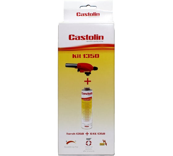 Горелка CASTOLIN 1350, набор с баллоном. 655647