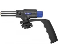 Горелка газовая на цанговый баллон MOS пласт.корпус с рукоятью, с пьезоподжигом, сопло 22 мм 67658М