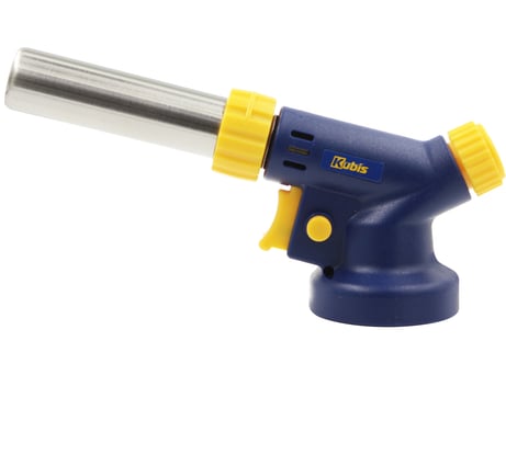 Горелка газовая KUBIS Ф20 мм с пьезоподжигом, 1300*С, 138 г/час, байонетное, керамика 01-07-0109