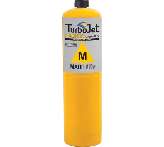 Газовый баллон Turbojet МАПП PRO 400 г, 1000 мл TJ242M