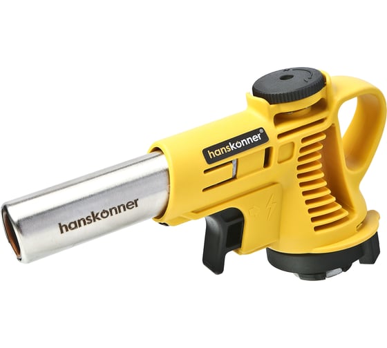 Горелка газовая Hanskonner пьезоподжиг, керамика в сопле, защита от вспышек HK5015-KL-02 1