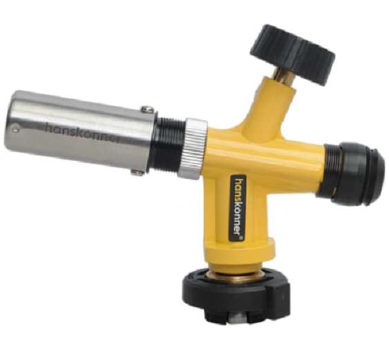 Горелка газовая Hanskonner пьезоподжиг, регулировка остроты пламени, цинковый корпус HK5015-KL-03 1