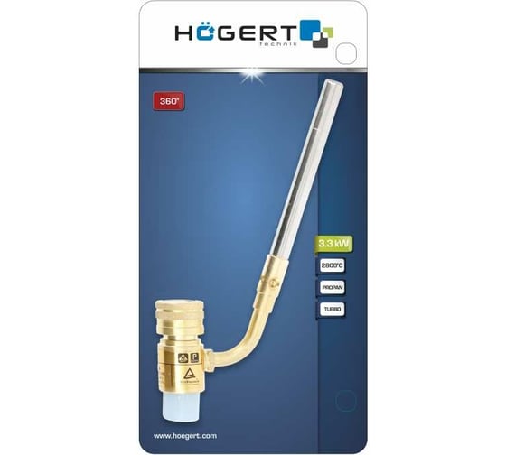 Газовая горелка HOEGERT TECHNIK турбо пропановая HT2C502
