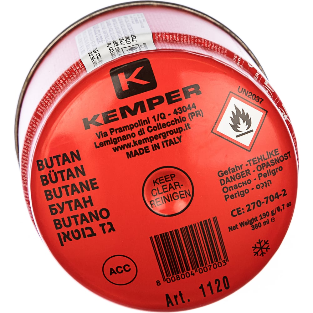 Газовый баллон Kemper 1120 - выгодная цена, отзывы, характеристики, фото -  купить в Москве и РФ