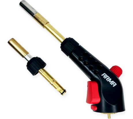 Горелка для МАПП / MAPP газа ARMA с пьезоподжигом, 2 наконечника PFT-28