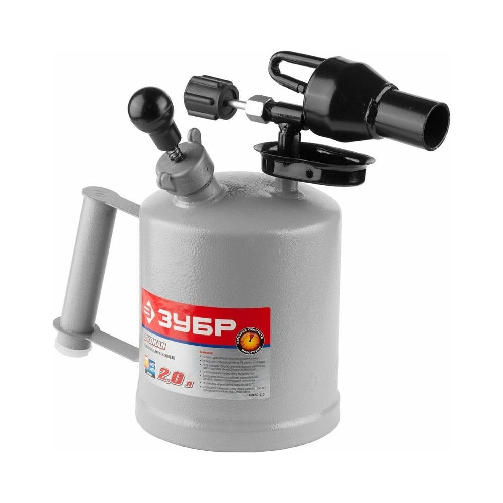 Паяльная лампа ЗУБР ЭКСПЕРТ ВУЛКАН ВК-20, стальная, 2,0 л 40652-2.0 ...