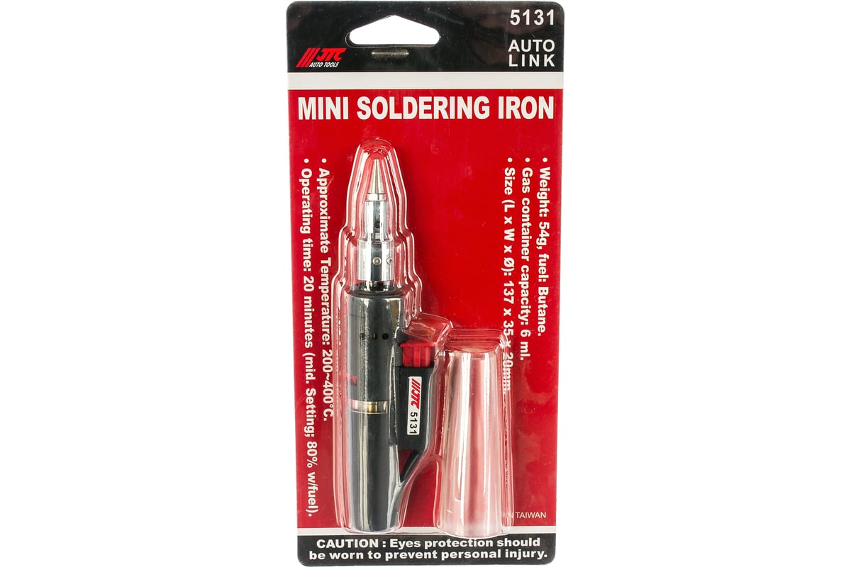 Мини-паяльник 137х35х20 раб. темп. 200-400С встроенный газовый ...