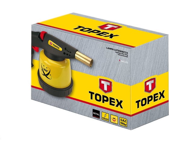 Лампа паяльная газовая 190 г TOPEX 44E143