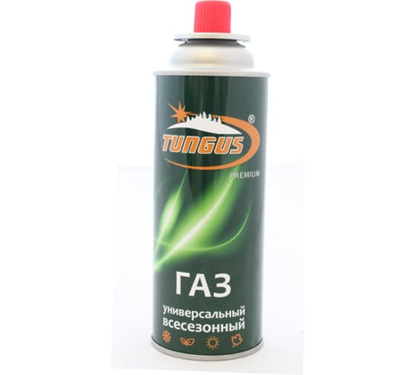 Газ для портативных плит Tungus Premium Следопыт баллон, 220г, всесезонный TN-FG-220