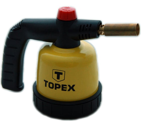 Газовая паяльная лампа на газовые картриджи 190 г TOPEX 44E140