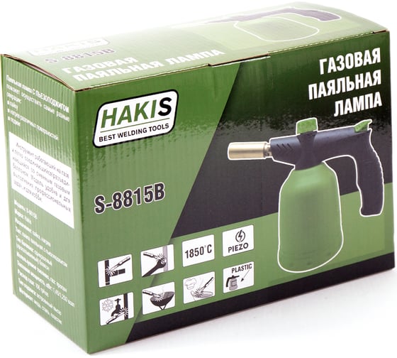 Паяльная лампа HAKIS с пьезоподжигом S-8815B