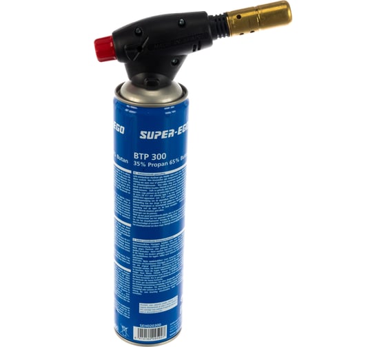 Газовая горелка SUPER-EGO SEGOOFIRE PIEZO с баллончиком BTP300 3555500
