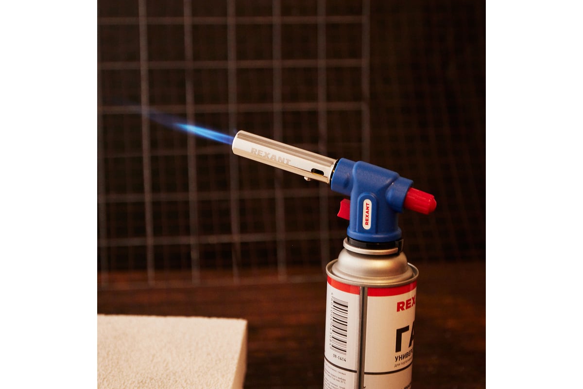 Газовая горелка-насадка Rexant GT-33, с пьезоподжигом, 360 град., 12 ...