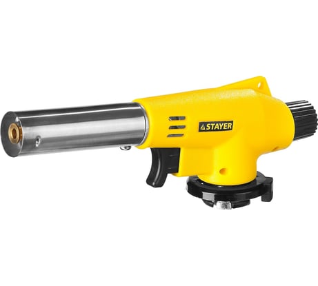 Газовая горелка STAYER MaxTerm на баллон, с пьезоподжигом, 1300С 55584