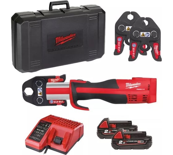 Аккумуляторный пресс-инструмент Li-Ion2Ач Milwaukee M18 BLHPT-202C V-SET 4933451134 1