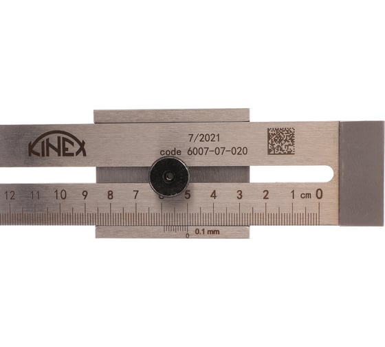 Линейка Kinex (K-MET) разметочная 200мм 0,1мм INOX 6007-07-020
