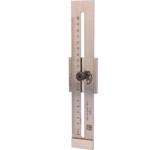 Линейка Kinex (K-MET) разметочная 200мм 0,1мм INOX 6007-07-020