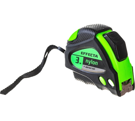 Рулетка 3м/19 мм с магнитом, автостопом, лентой нейлон EFFECTA Nylon 580319